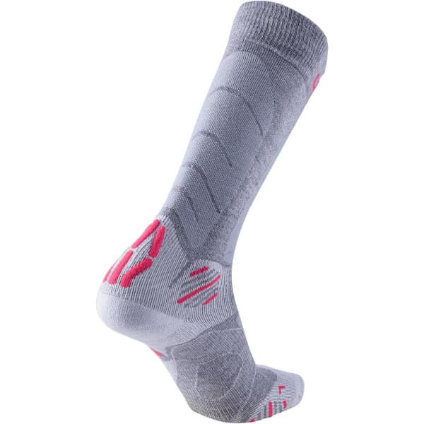Chaussette ski de randonnée UYN LADY SKI TOURING SOCKS SILVER/FUCHSIA