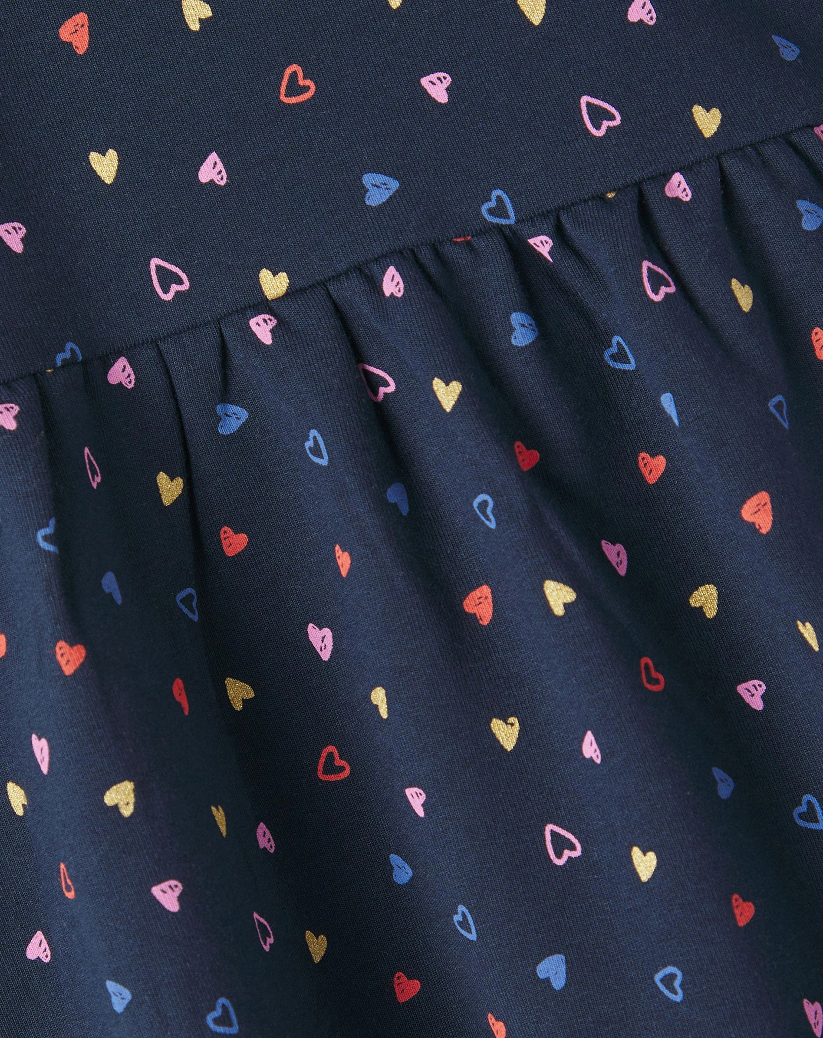Sweat-Langarmkleid NMFTARA HEARTS in dark sapphire