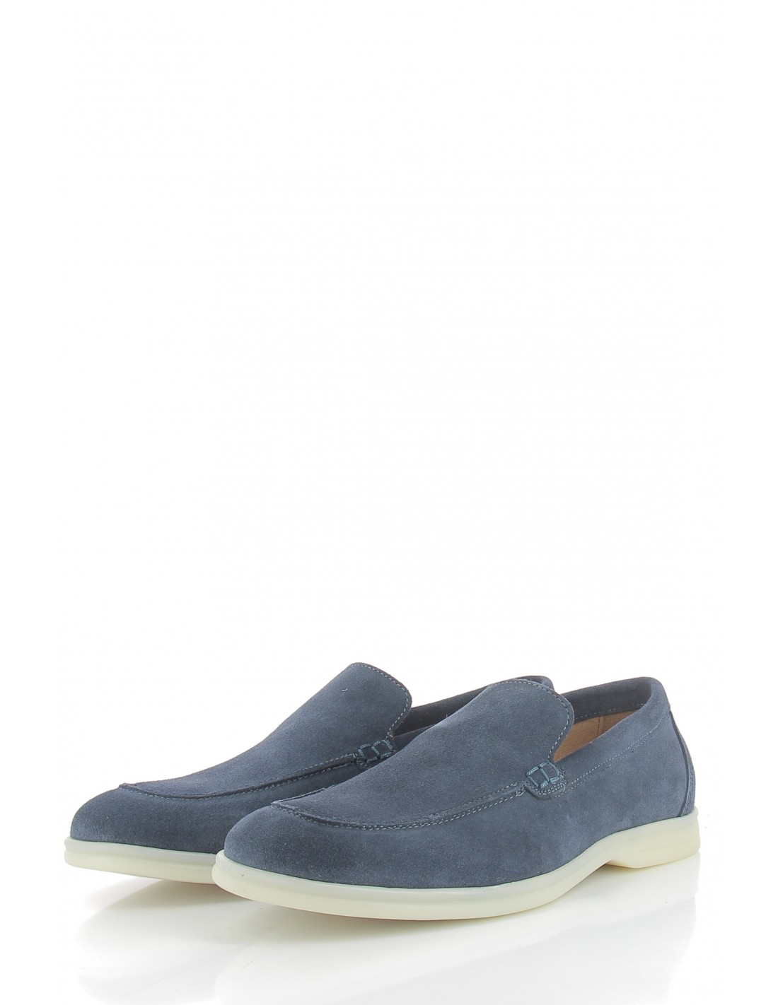 hylton Mocassin homme atoll 5/8 flag daim bleu