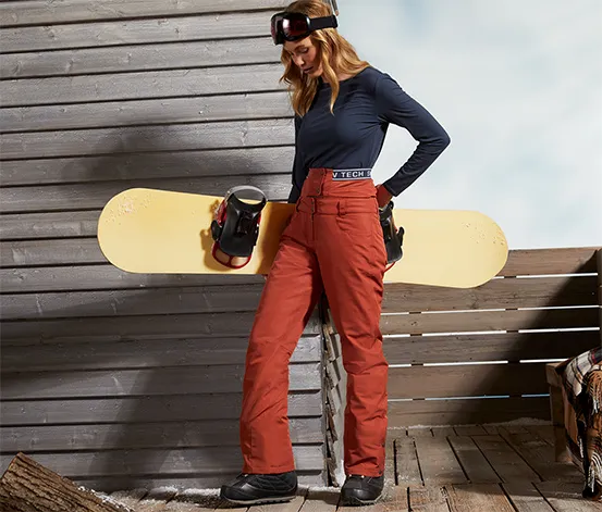 Ski- und Snowboardhose, orange