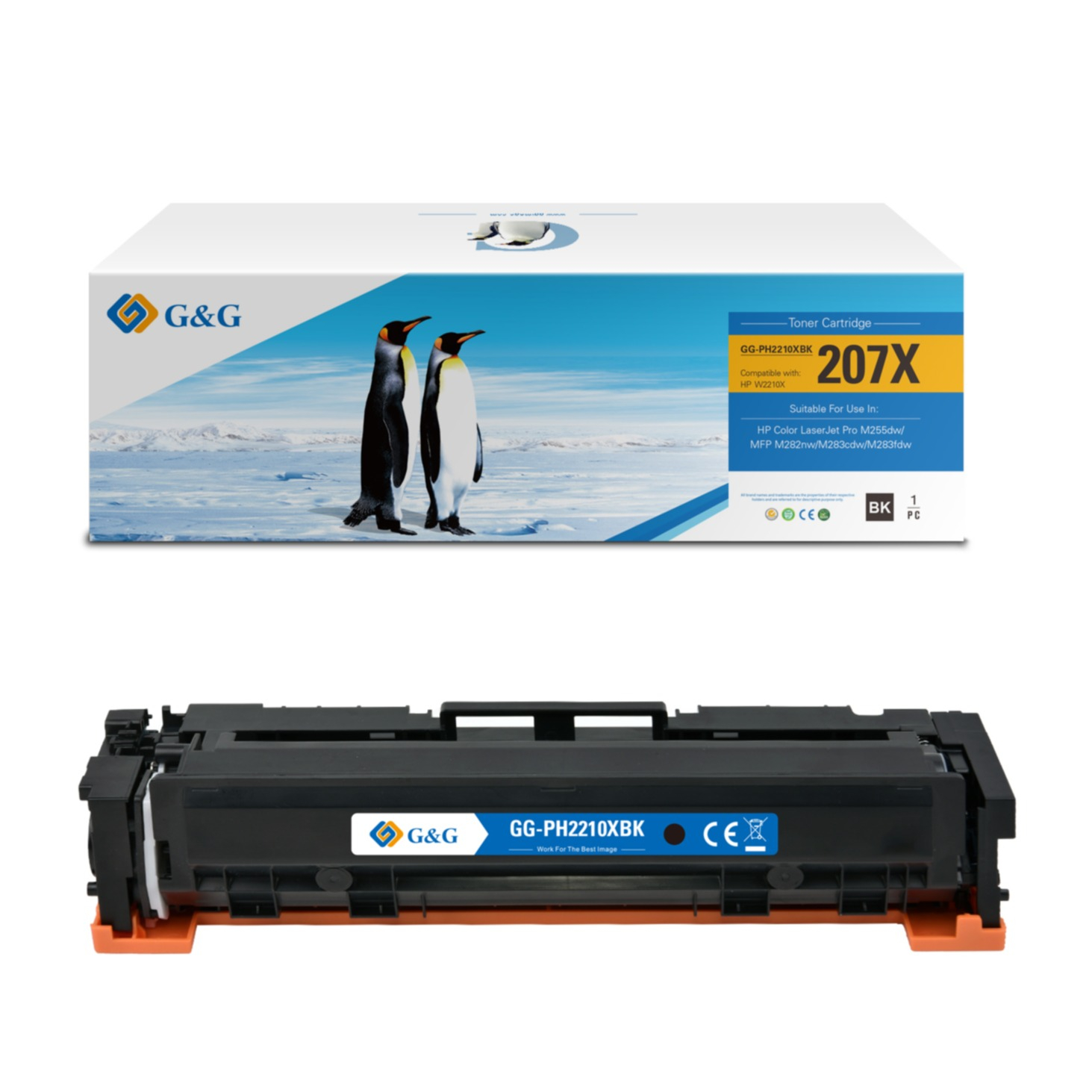 Ersetzt HP 207X Laser Toner Drucker Printer Tonerpatrone (3150 Seiten) - Schwarz
