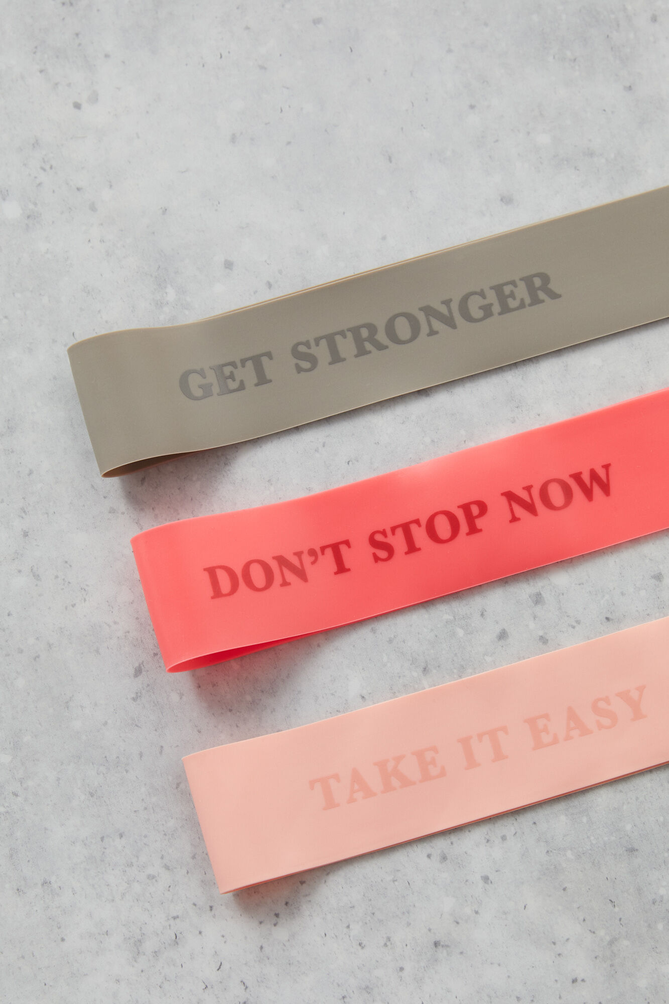 Pacote com 3 faixas de resistência - estampadas
