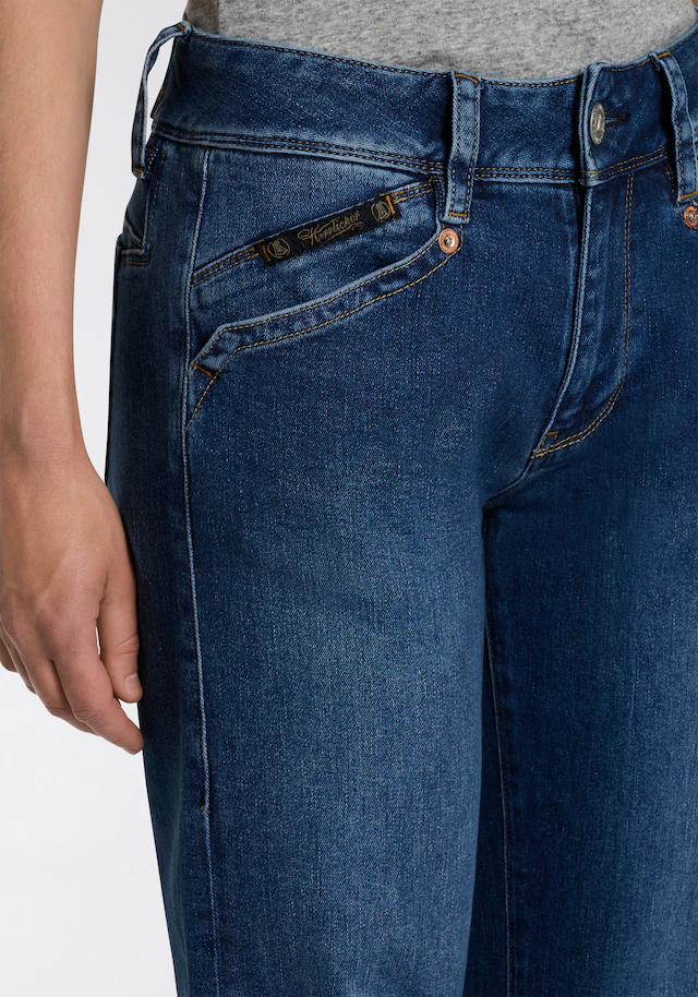 Herrlicher Straight-Jeans »Prime New Denim Cashmere Touch«, mit hoher Leibhöhe