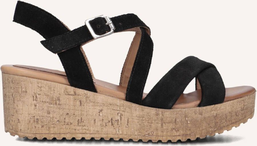 AYANA Sandalen met Hak Dames 722032 Maat: 38 Materiaal: Suède Kleur: Zwart