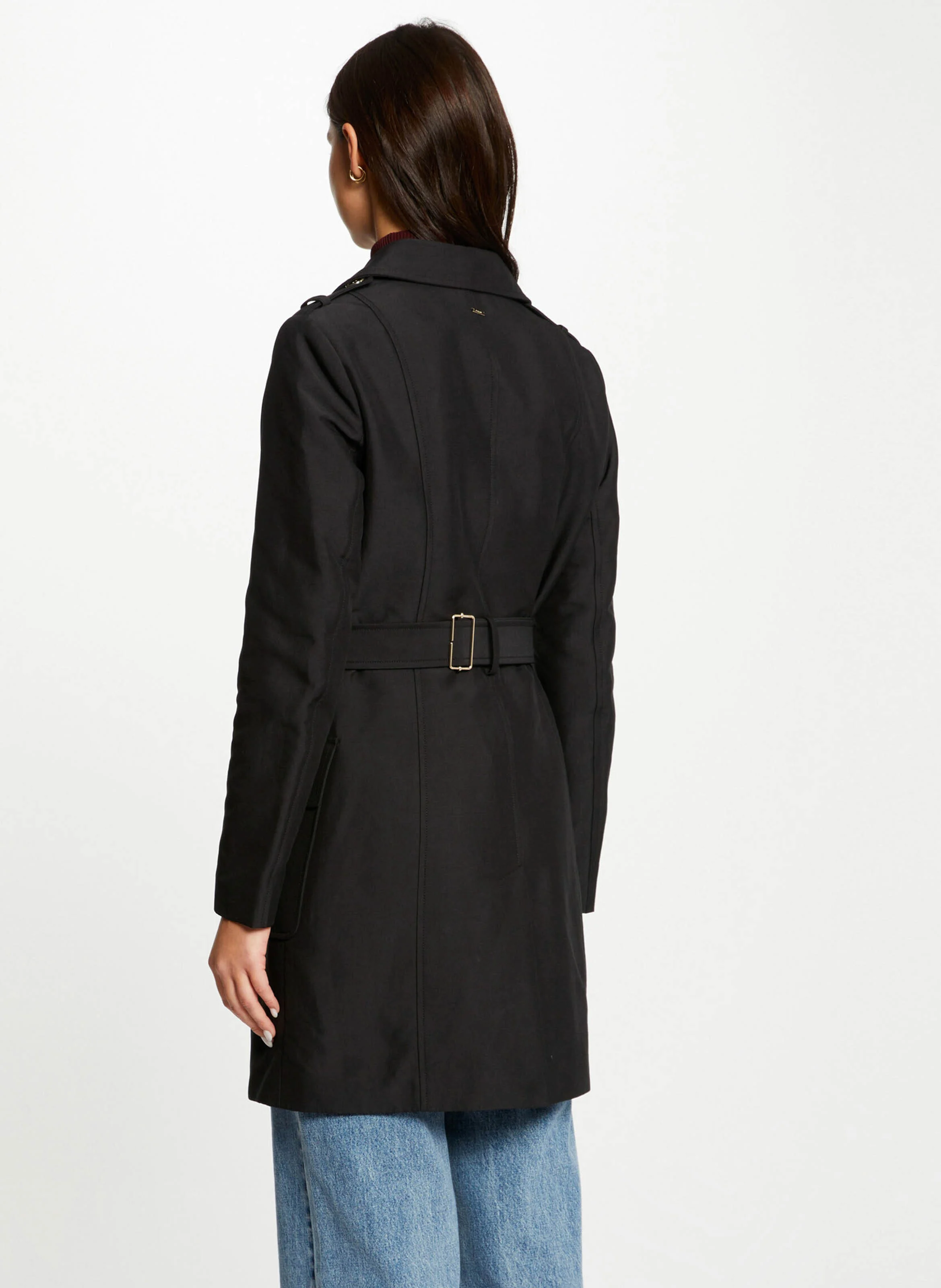 GINAI - Trench col à revers | Noir
