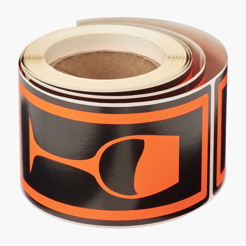 Etikett glass, 100-pakning
