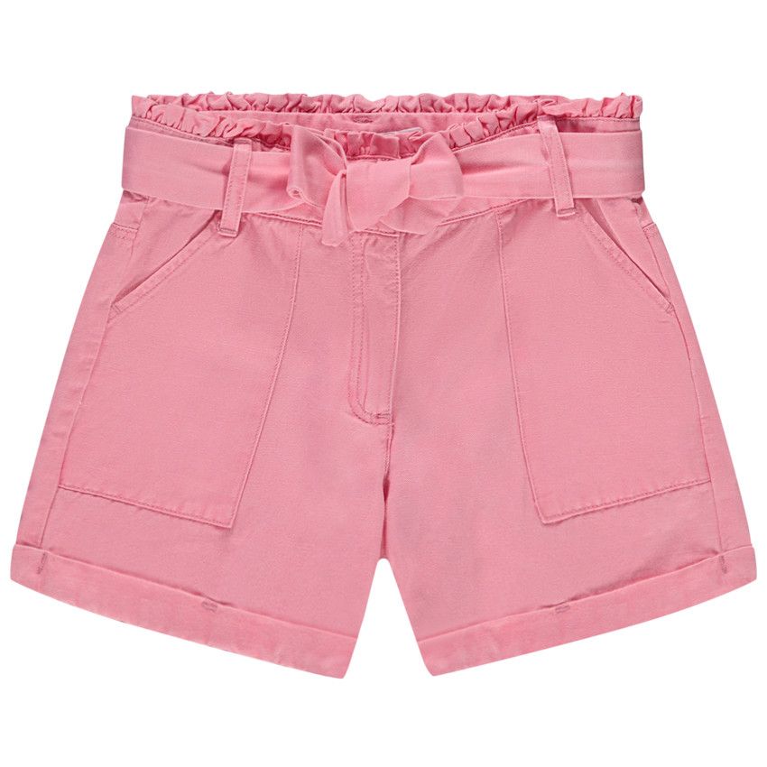 Short paperbag avec ceinture à nouer pour fille - Multicolore