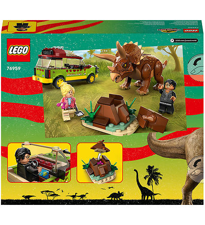 LEGO? Jurassic WoRød - Triceratops-forskning 76959 - 281 Dele