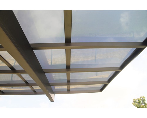 KRB Skiatsu enkele carport met hitte-, UV- en hagelbescherming, 270x500 cm, urban grey