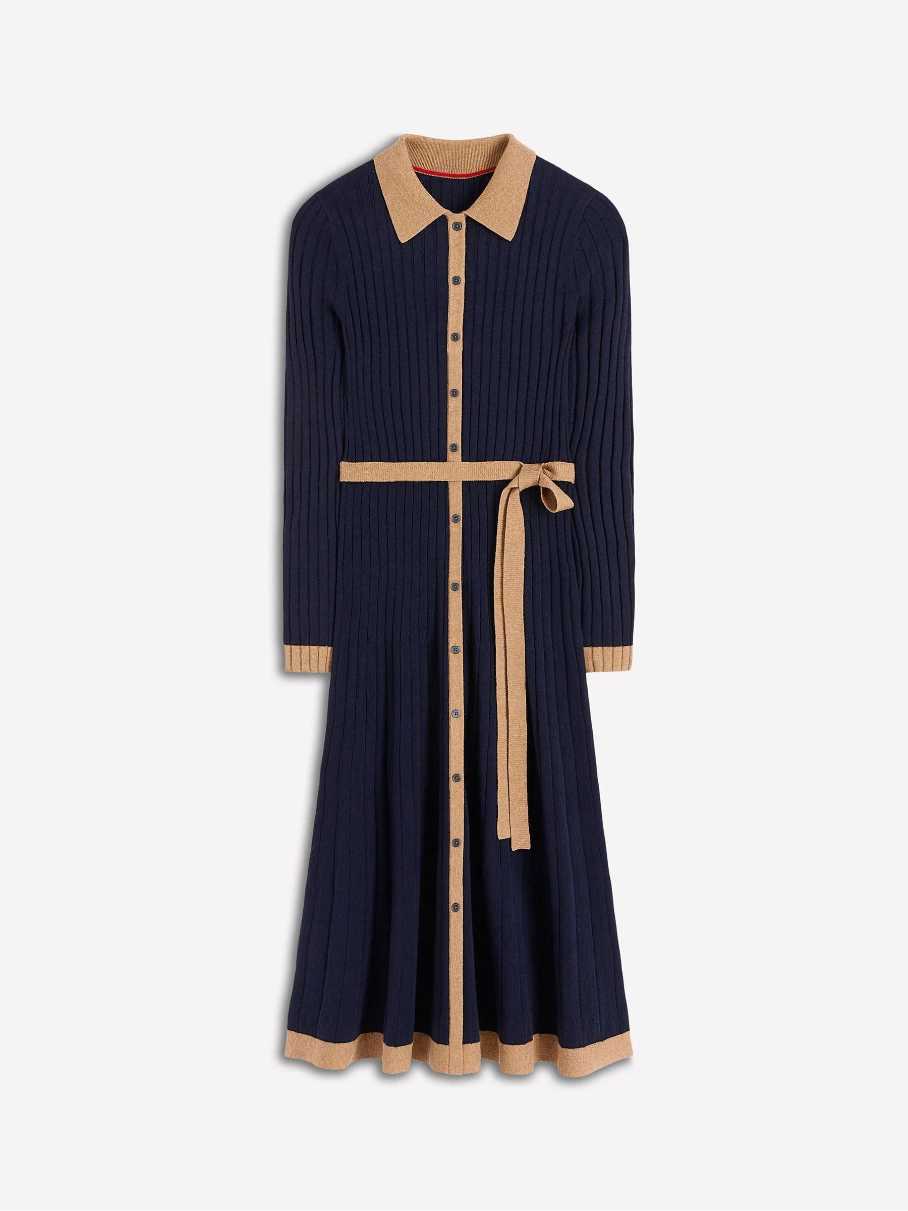 Boden Petite Rachel Knitted Shirt Dress