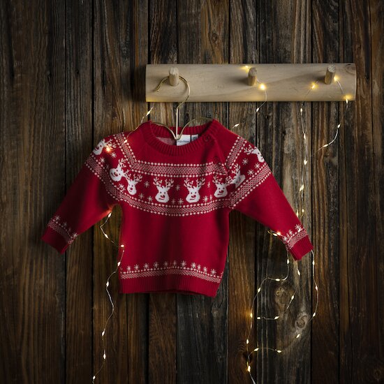 Noël Pull   Rouge        de               P'tit bisou
