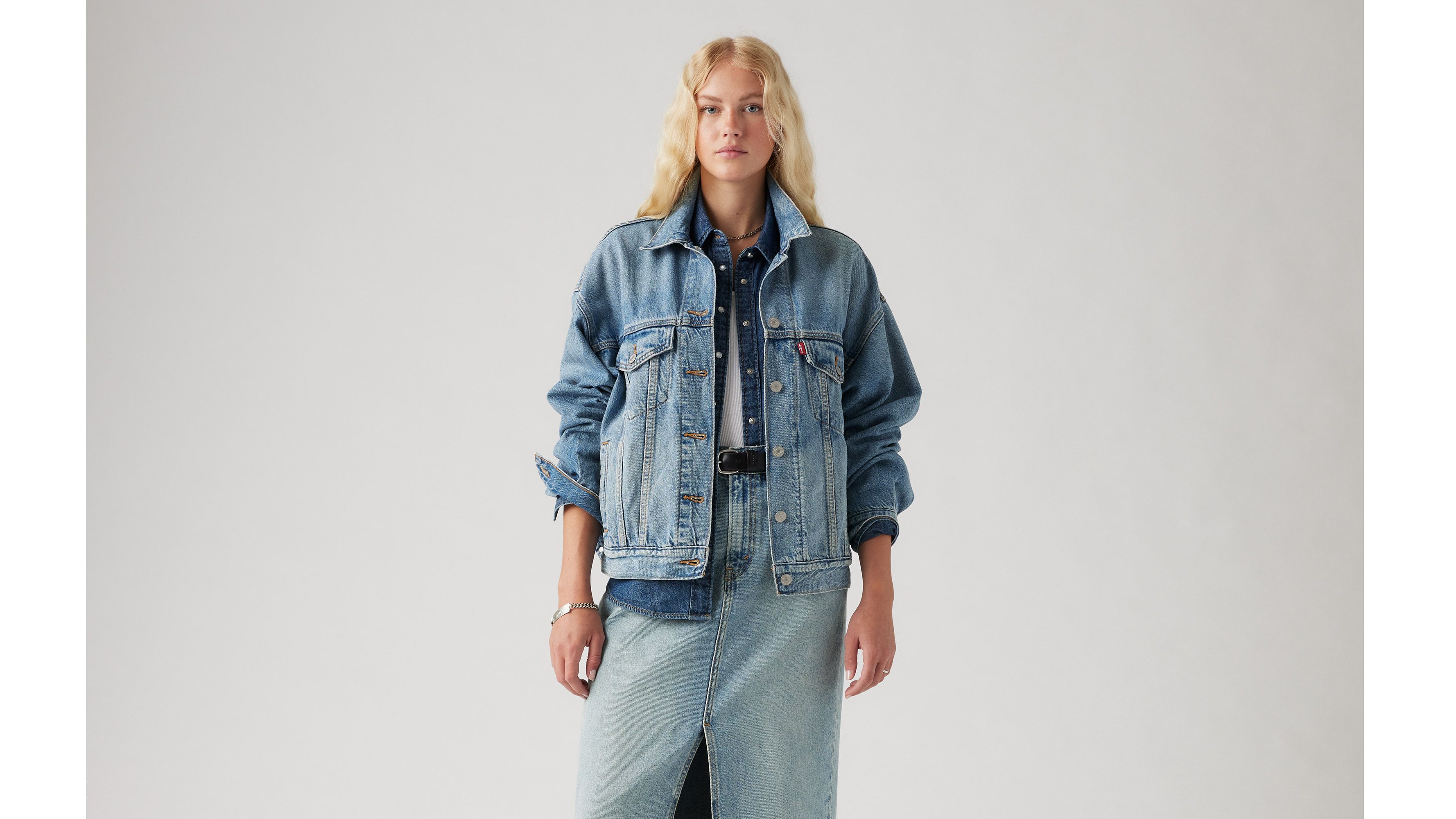 Veste Veste Trucker années 90 - Soft As Butter - Bleu
