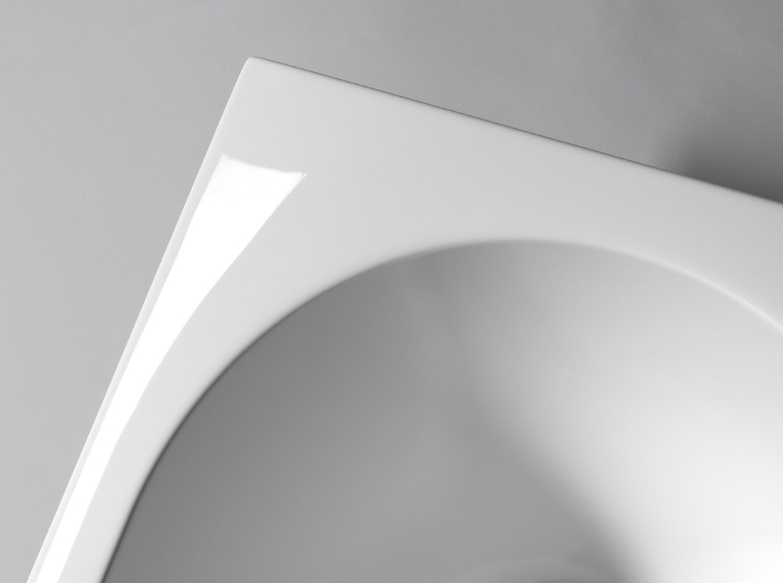 Aqualine Jizera ligbad 170x80x39cm wit glans