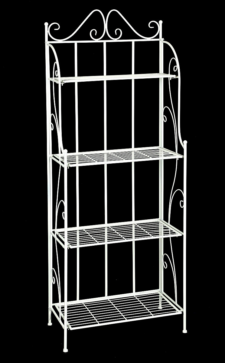 Ambiente Haus Standregal »Regal mit 4 Böden in Antikweiss - 162 cm« 1 Stk. tlg.
