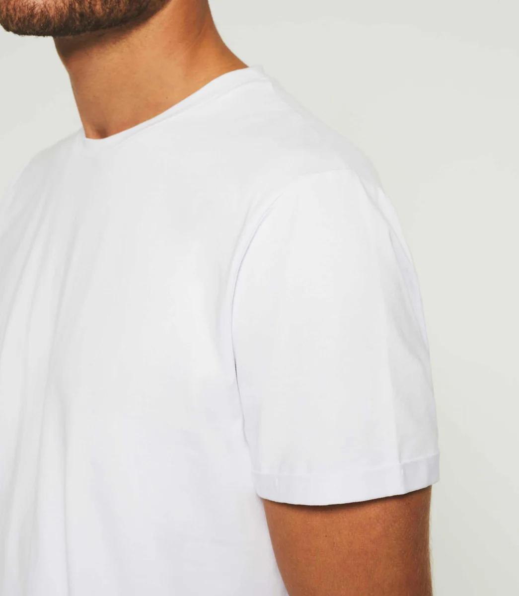 T-shirt col rond blanc 