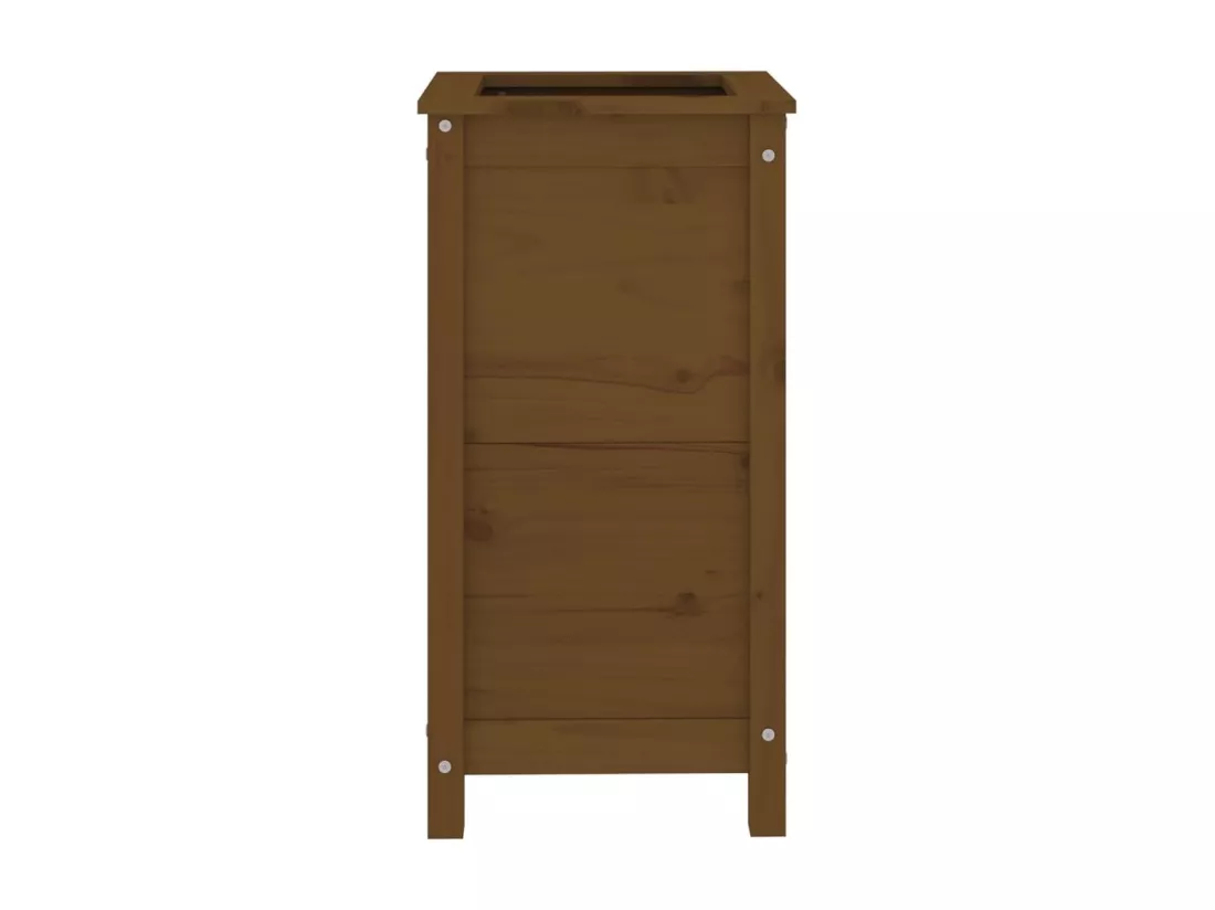 Jardinière bac lit surélevé bois marron 40 x 40 x 78 cm 02_0037581