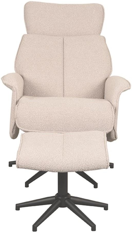 Relaxfauteuil met hocker Naturel Touch CH-73.019 Verdal B77 x D79 x H109 cm