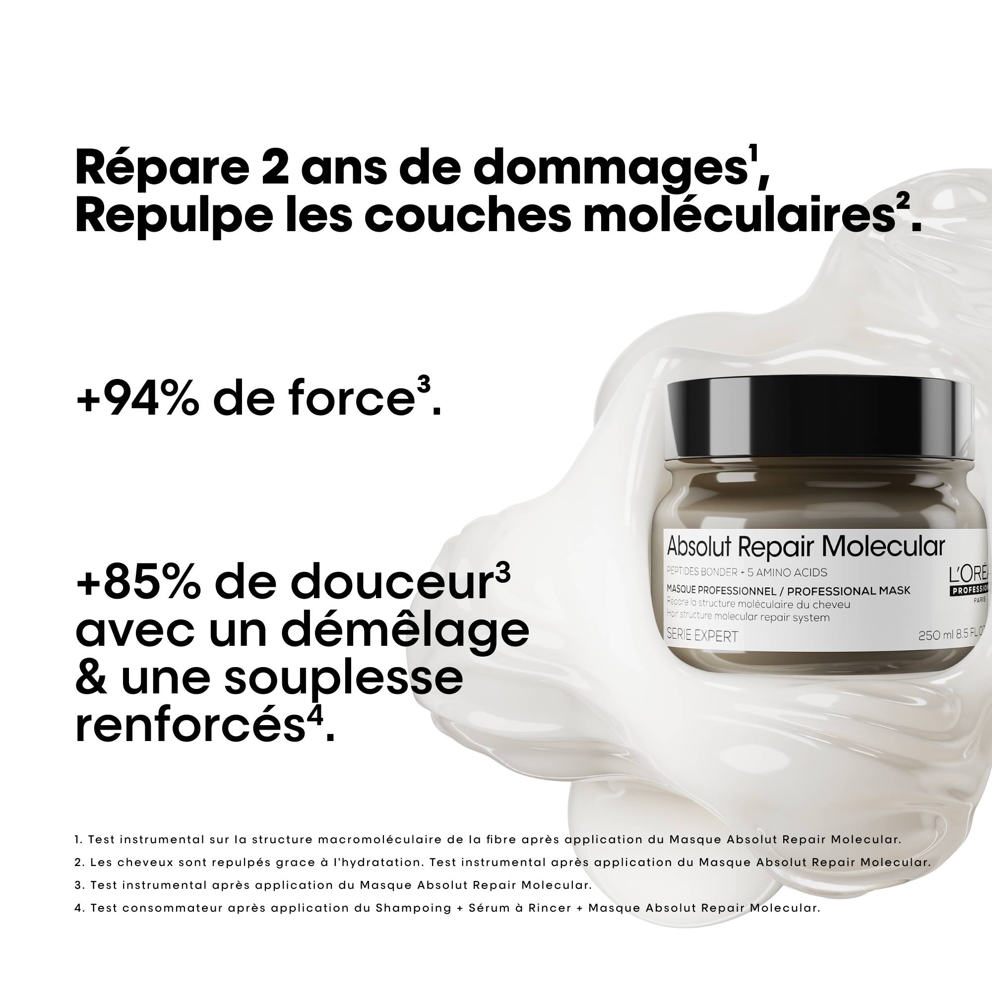 Masque Concentré Réparateur Absolut Repair Molecular / 250ml