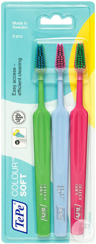 Tepe Colour Soft Brosse À Dents 3 Pièces