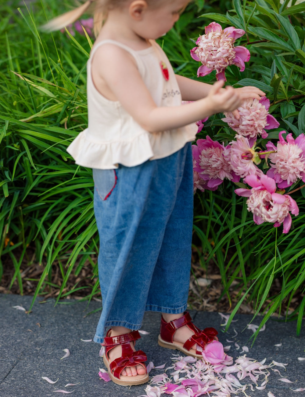 Gry Sandal - Cherry Patent