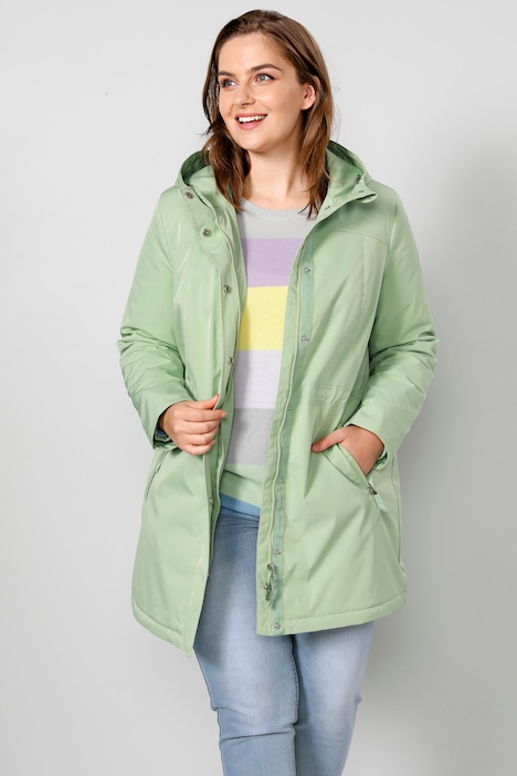 Funktionsjacke, Kapuze, verdeckter 2-Wege-Zipper, Taillen-Tunnelzug