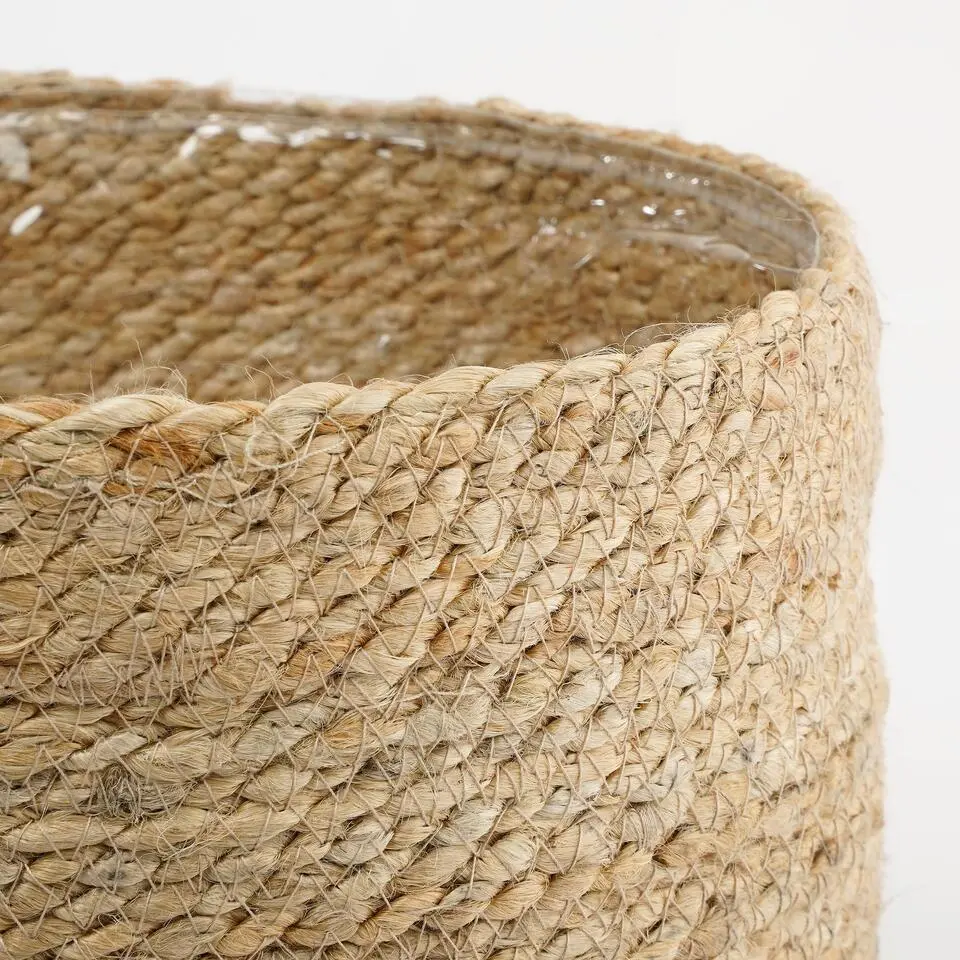 Mica Decorations Atlantic Mand voor Planten Set van 2 - Ø30 cm - Crème