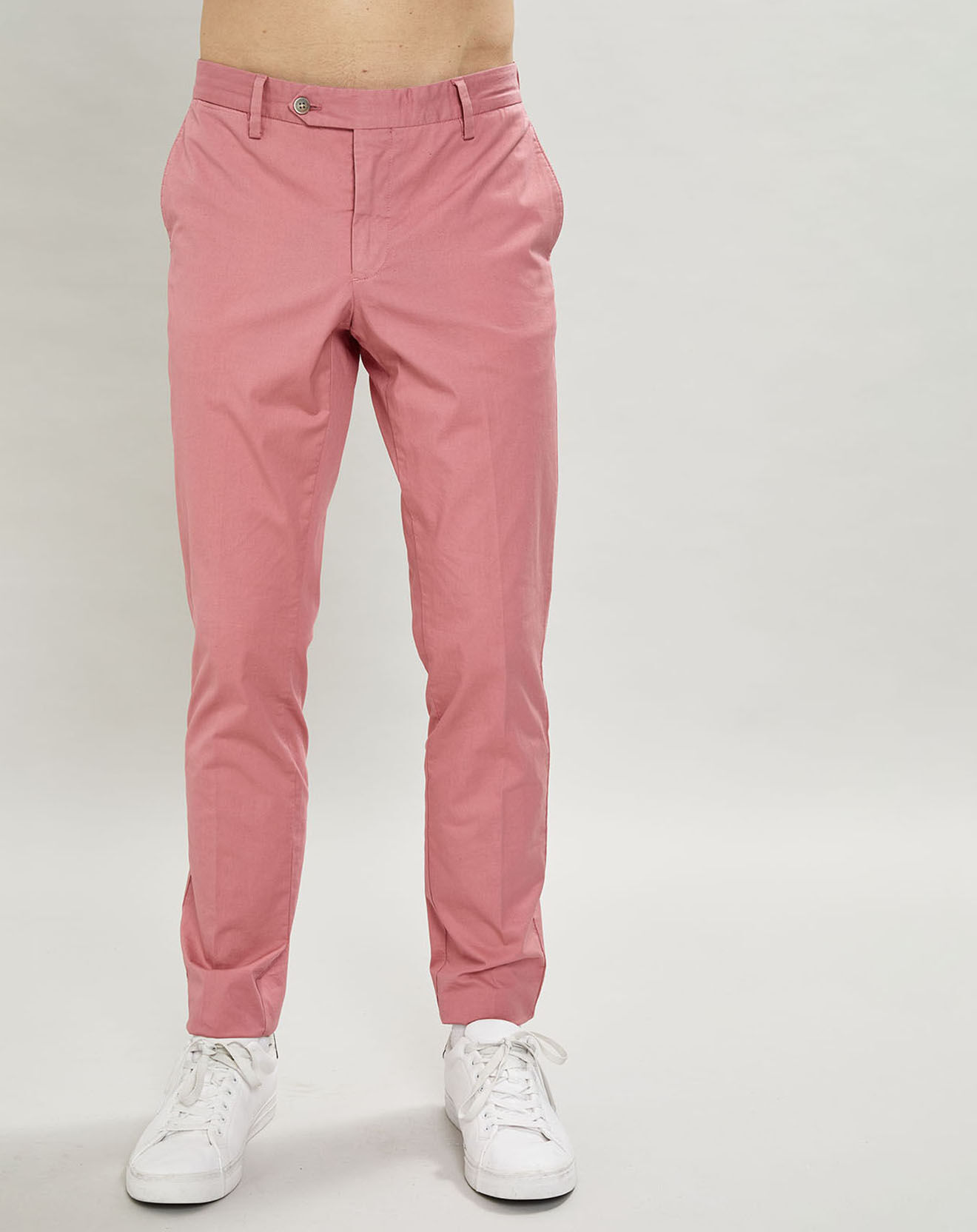 Hackett London Pantalon chino Milleraie rose moyen