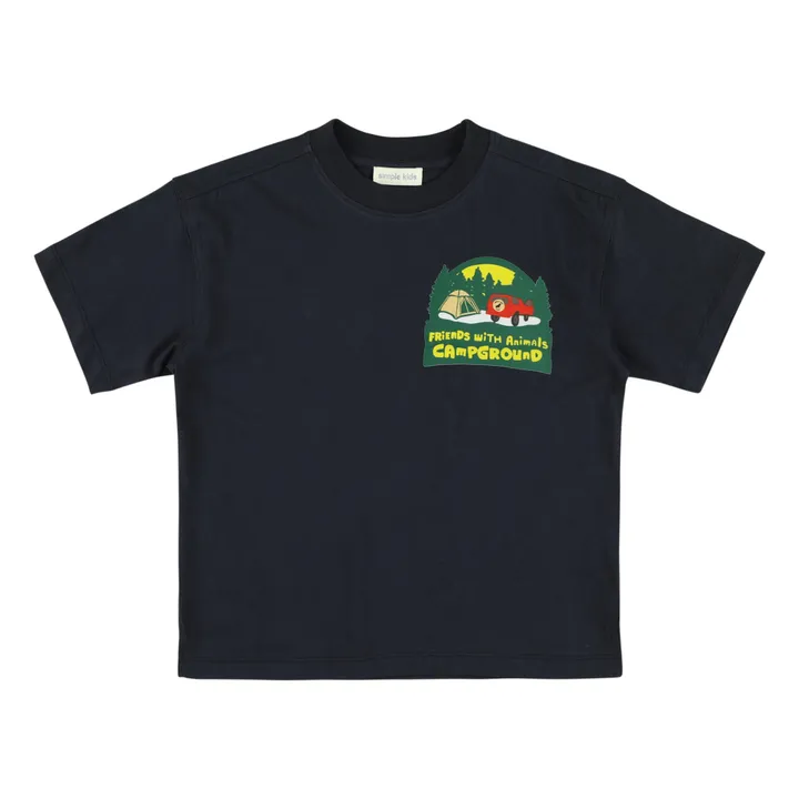 Simple Kids T-Shirt Camper | Noir