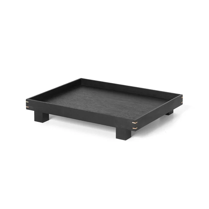 Ferm Living - Bon Holztablett, small / schwarz