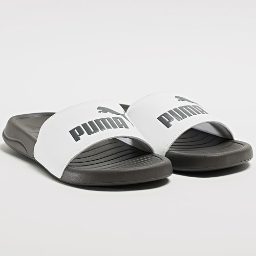 Claquettes Popcat 20 372279 Puma White Dark Coal
