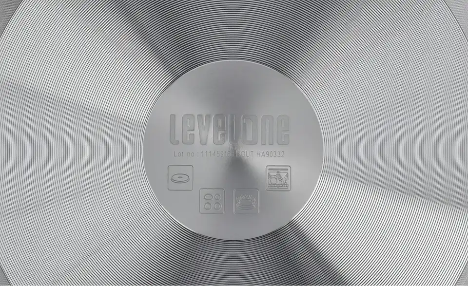 levelone Schmorpfanne mit Glasdeckel