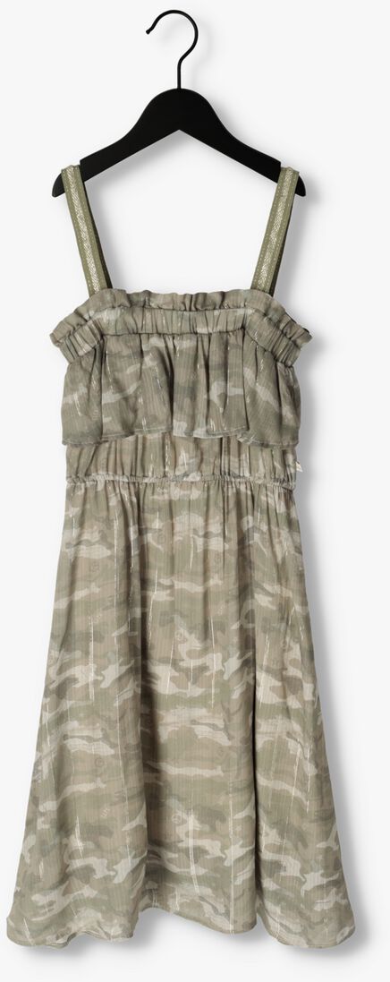 IKKS groene ikks maxi jurk robe bretelles
