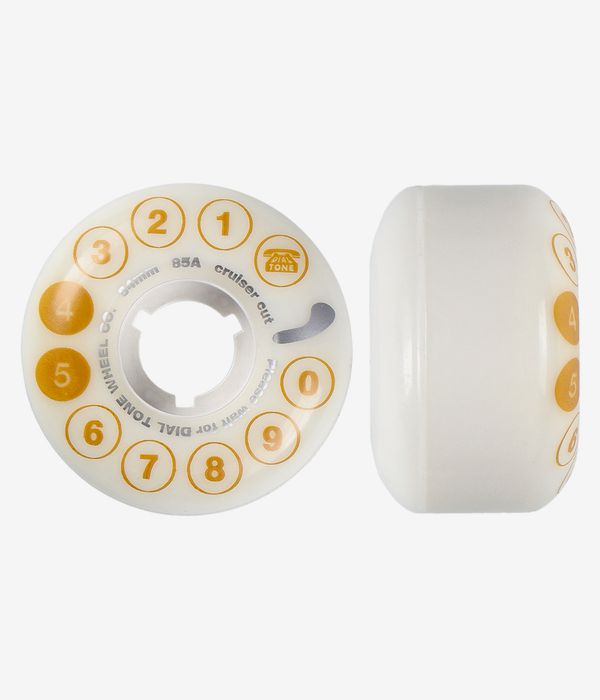 Dial Tone OG Rotary Cruiser Round Rollen (white) 54mm 85A 4er Pack