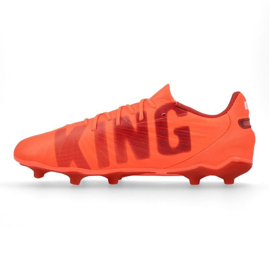 PUMA King Match FG/AG Unlimited - Glowing Red/Blanc/Red Fire Enfant