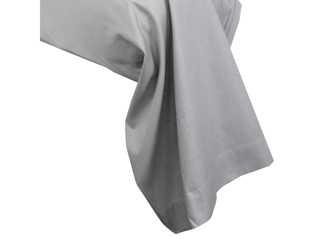 Taie de traversin uni 185X43 cm coton ALTO Alu