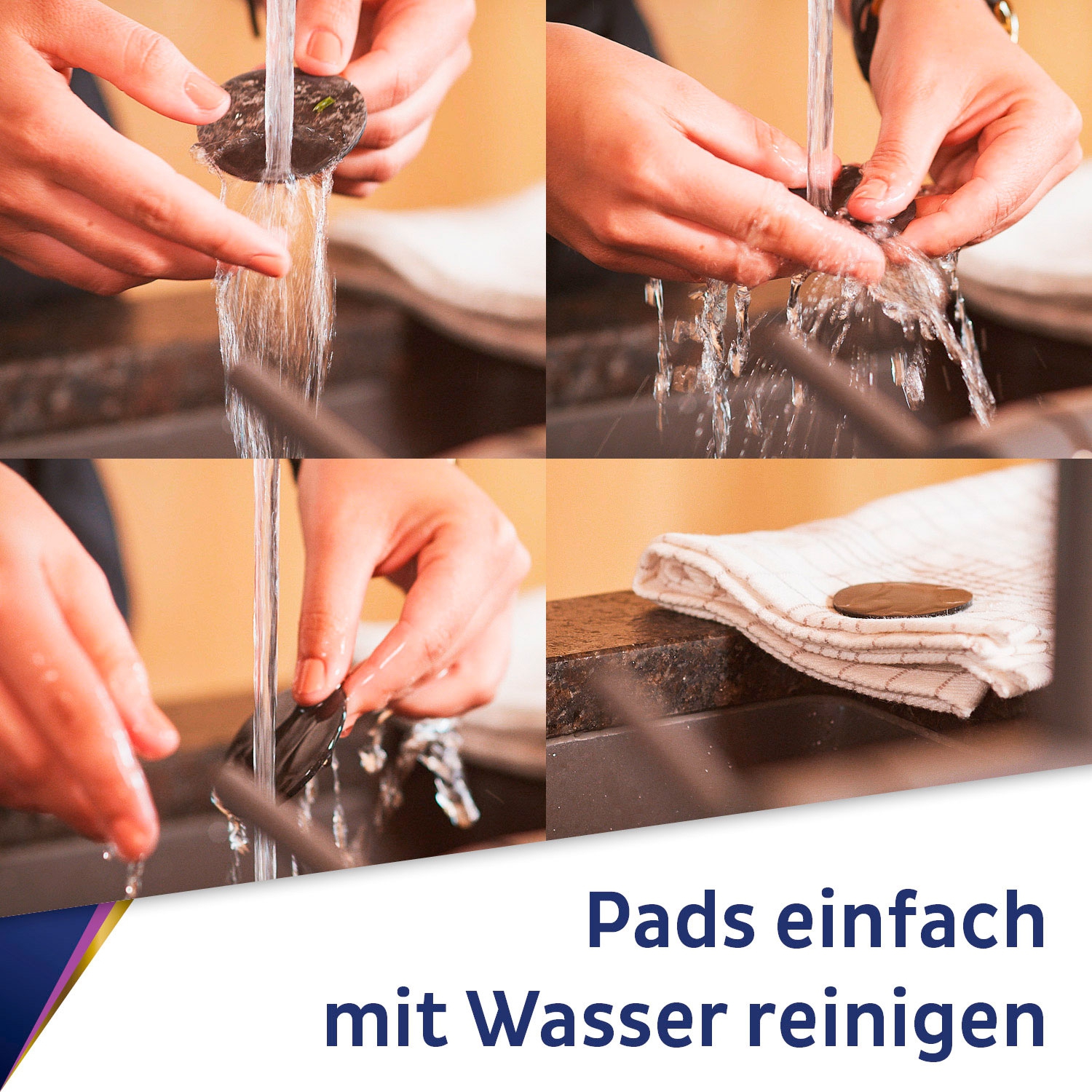 silwy® Magnet-Pads 5 cm 4er Set blau