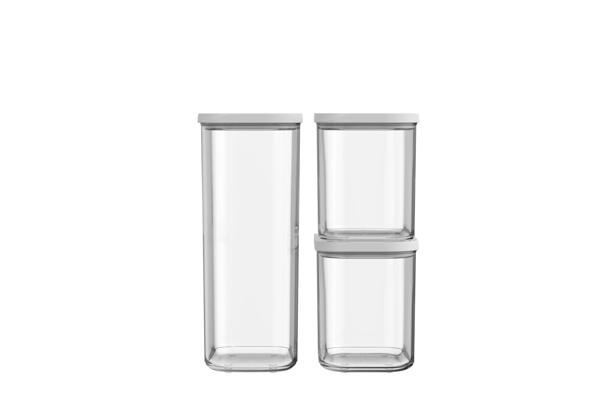 Mepal Modula Vorratsdosen Starterset 3 teilig 1000 / 1000 / 2000 ml weiß
