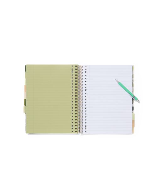 cahier à spirale 10-en-1 A4 ligné