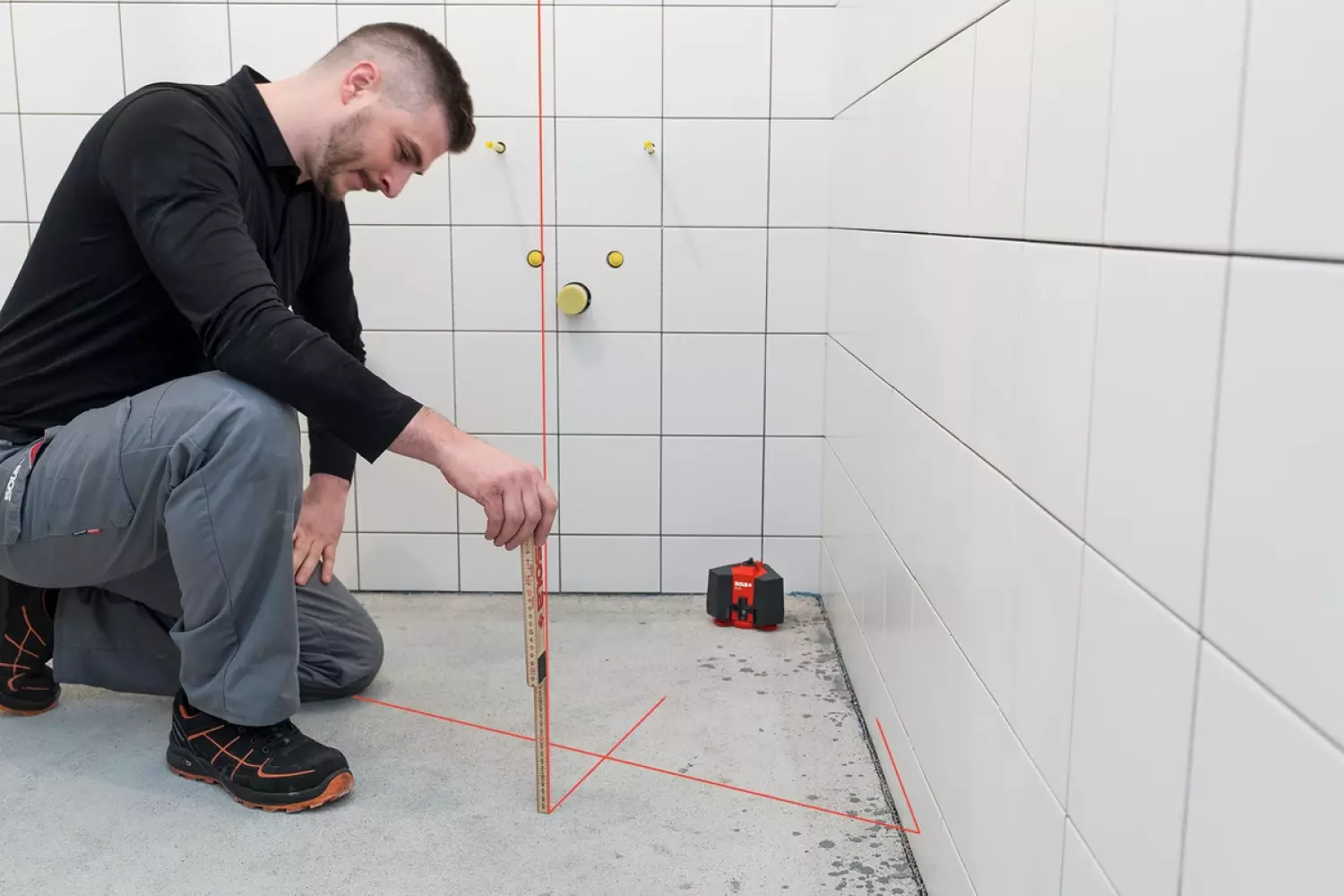 Sola Flox vloer en kruislijnlaser in koffer   laserbril - 10m