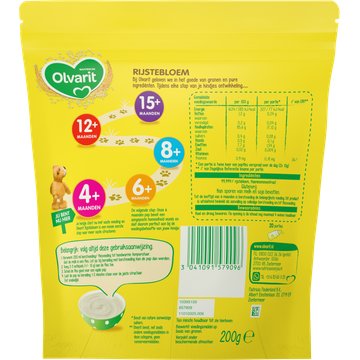 Olvarit Rijstebloem 4+ Maanden 200 g