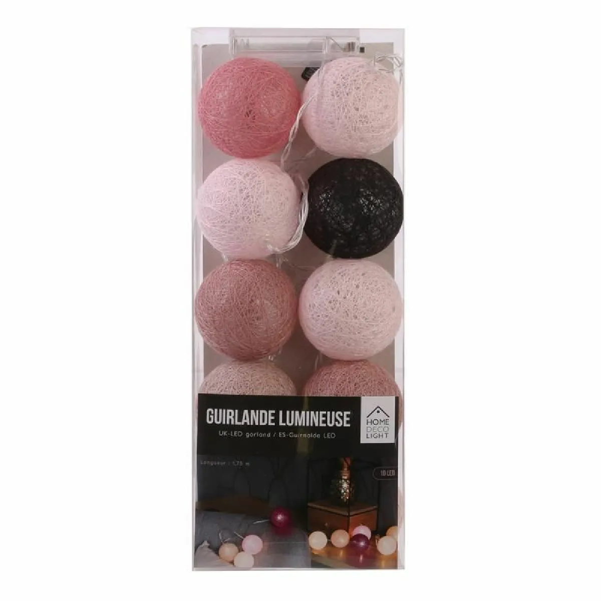 Paris Prix Guirlande Lumineuse Taupe 10 Boules