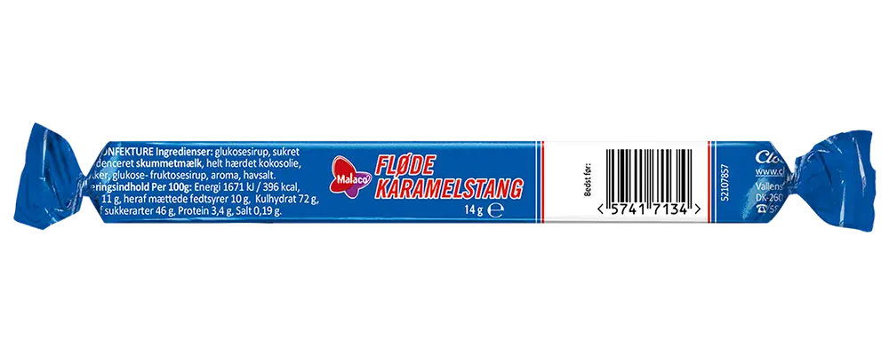 Malaco Flødekaramelstang 14 g