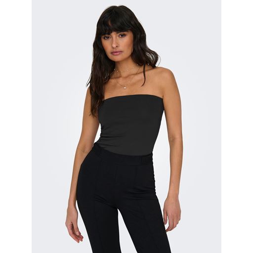 ONLY Lea Tube Top, Black, M