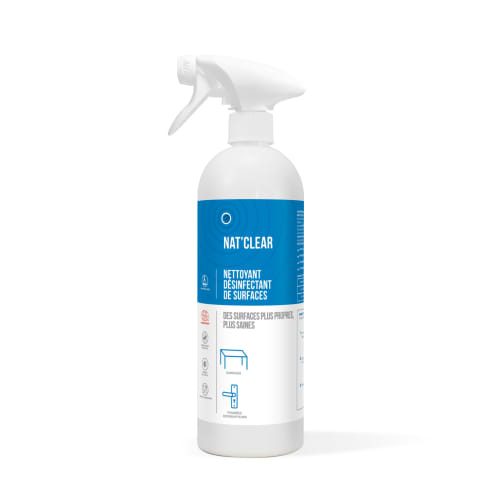 Détergent désinfectant Ecocert HTS Bio Nat'clear pulvérisateur de 750ml