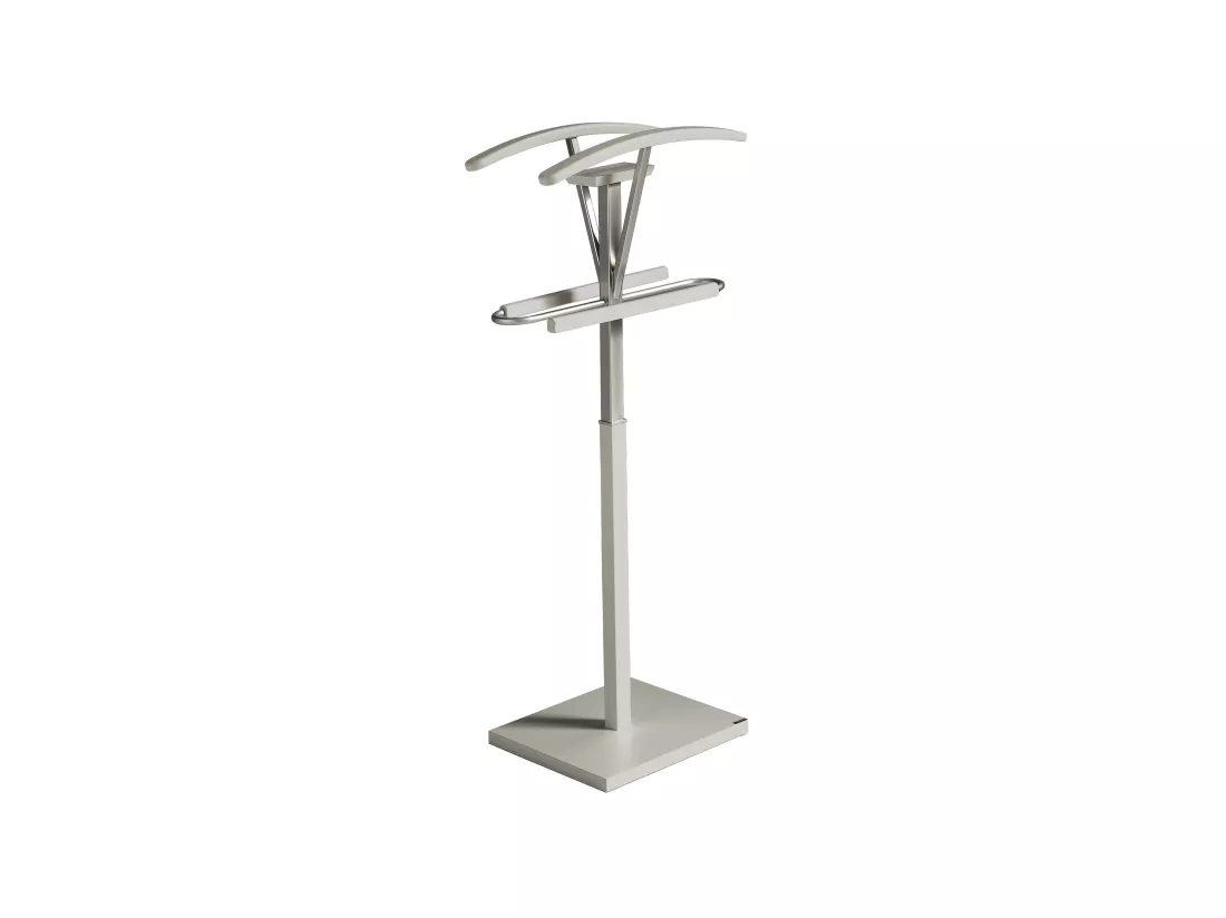 Valet de nuit - H110cm x L47cm x P34cm - hêtre massif taupe - Couple