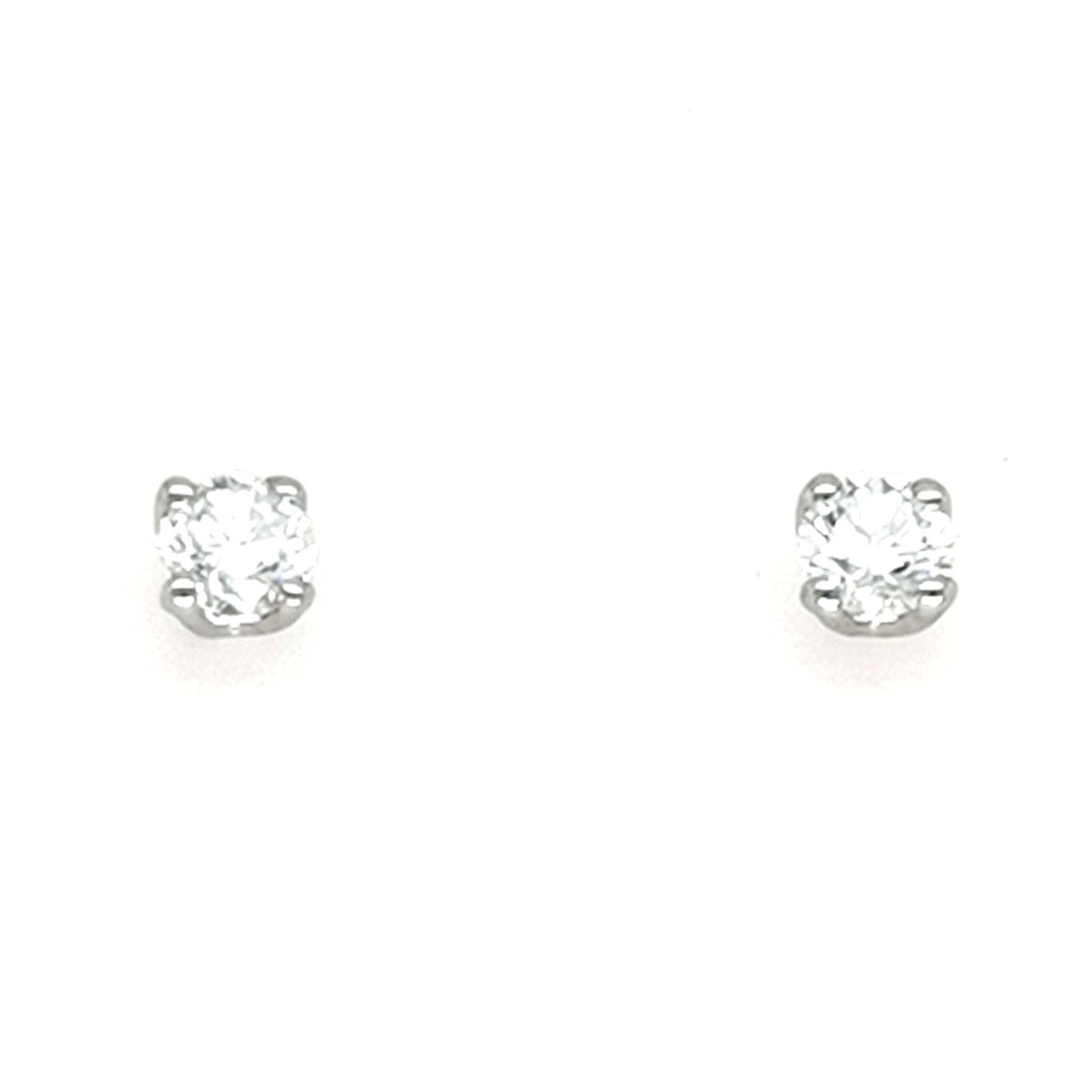 Puces diamants Brillaxis or blanc 18 carats0.20 ct