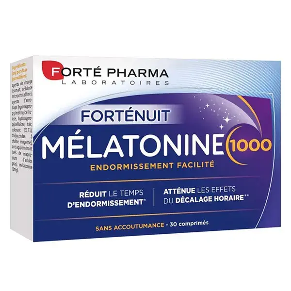 Forté Pharma Melatonina 1000 Sono 30 comprimidos Facilita o adormecer