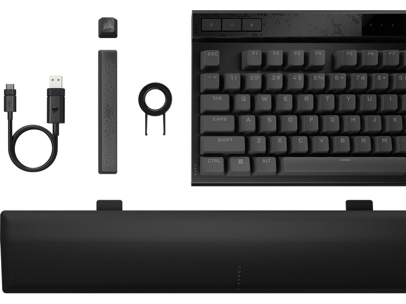 Corsair Gaming-Tastatur K70 MAX RGB Magnetisch-mechanische RGB-Gaming-Tastatur mit anpassbaren Corsair MGX-Schaltern
