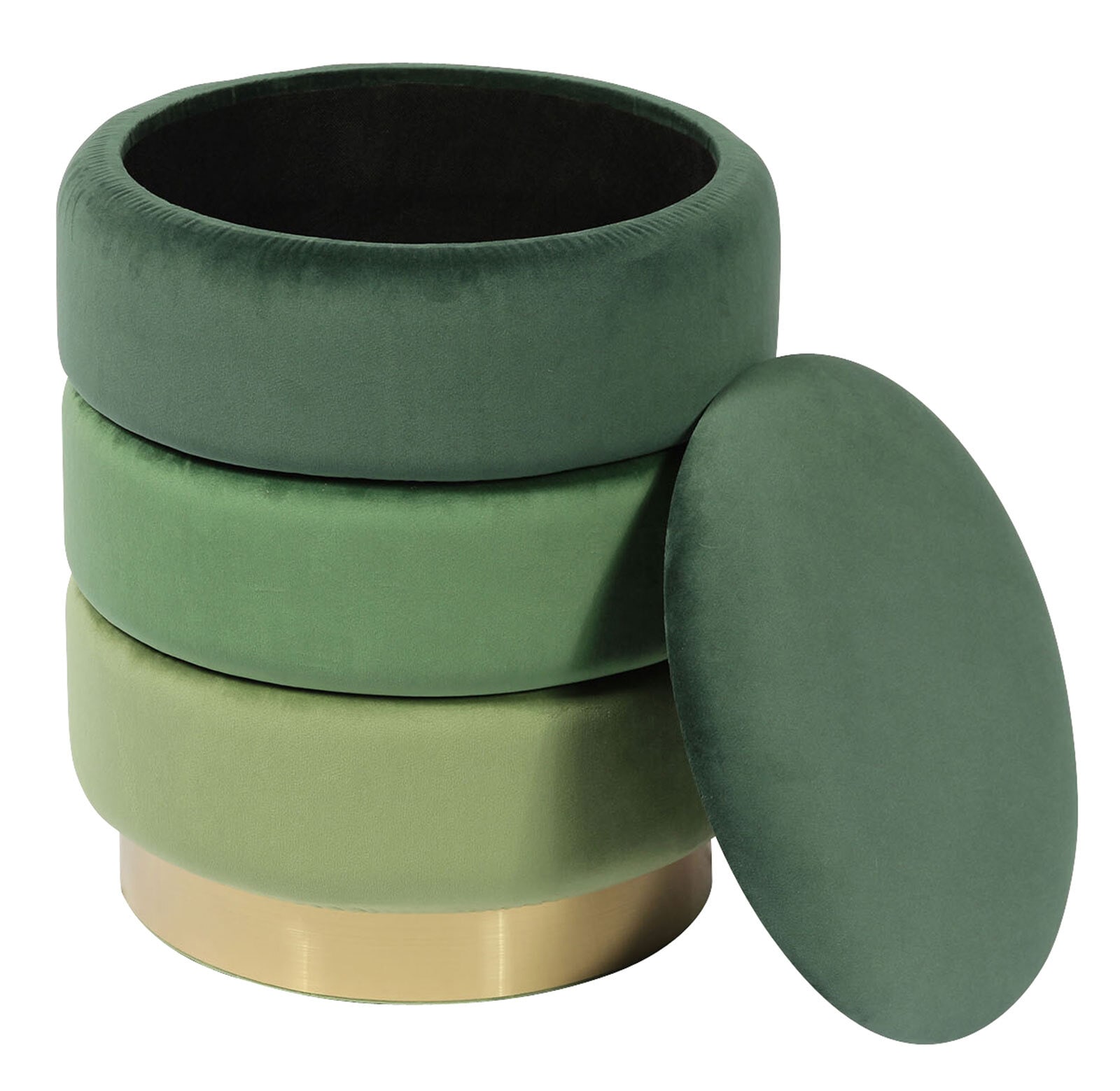 CASAVANTI Hocker verschiedene Grüntöne/Gold