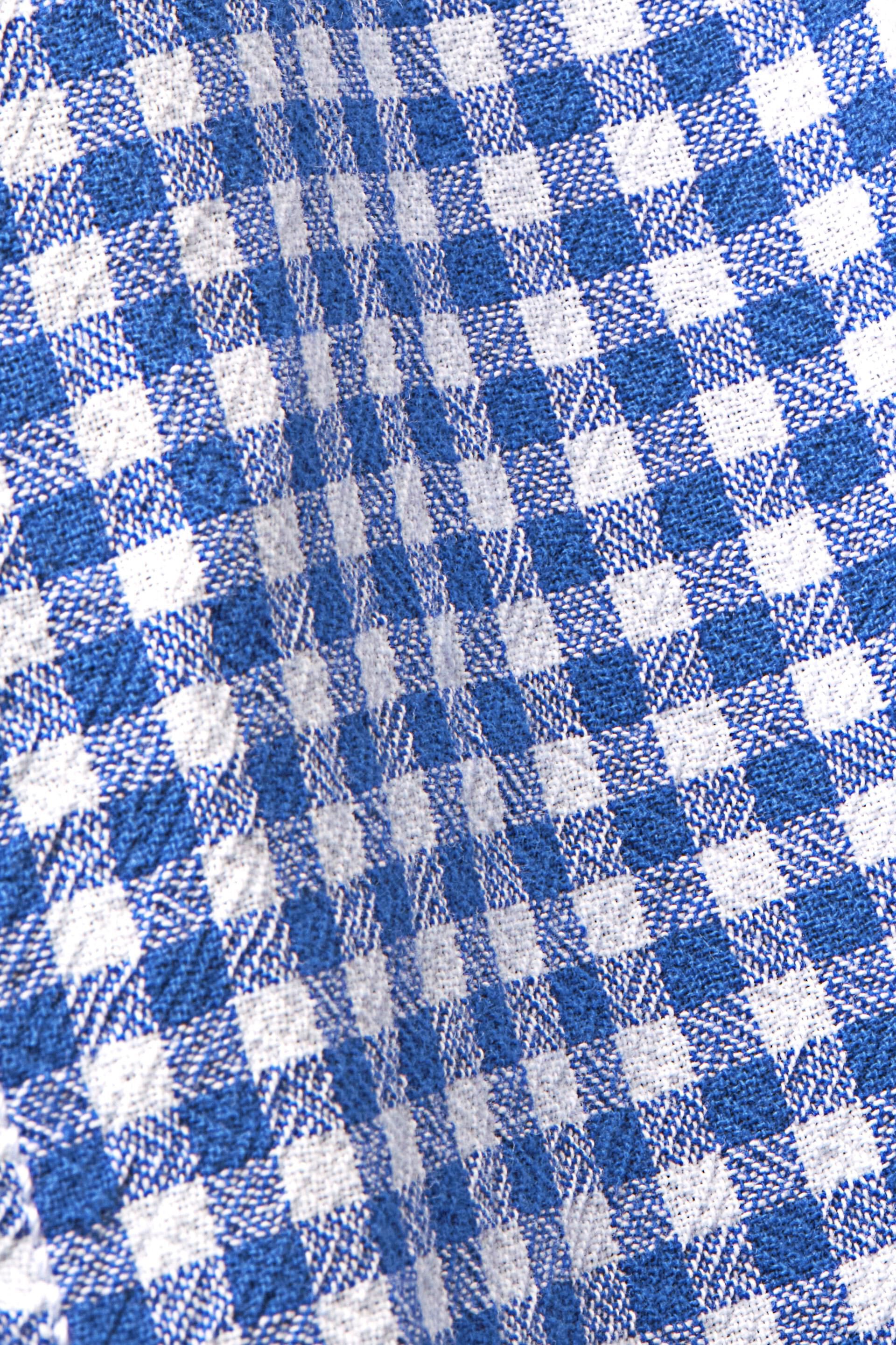 Chemise à col boutonné animée de carreaux vichy, 100 % coton